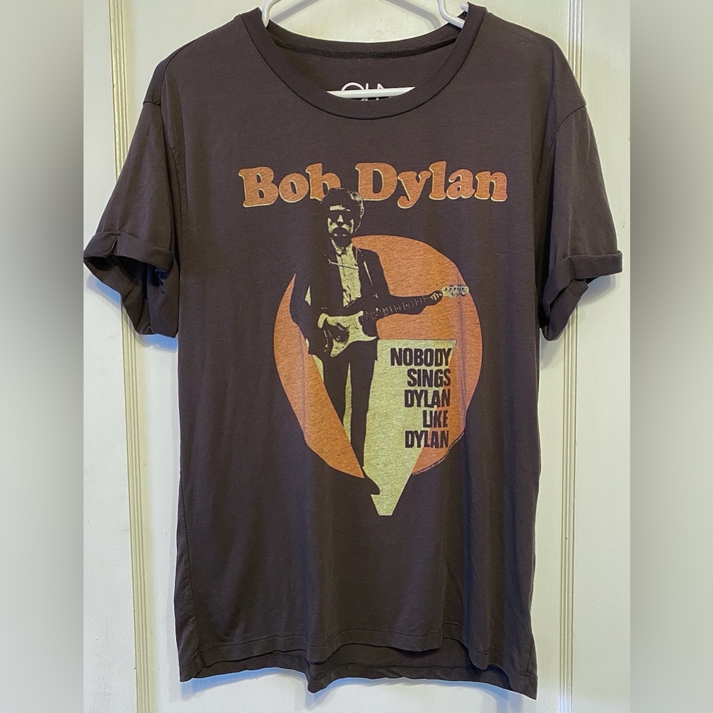 Vintage Style 60s Bob Dylan 1965 Queens New York Retro Concert Music T Shirt M